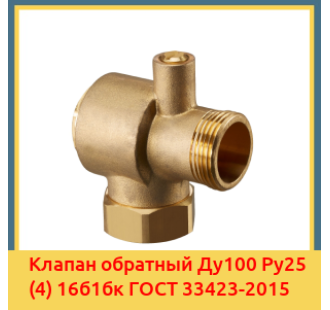 Клапан обратный Ду100 Ру25 (4) 16б1бк ГОСТ 33423-2015 в Туркестане
