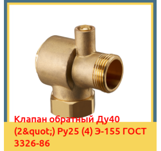 Клапан обратный Ду40 (2") Ру25 (4) Э-155 ГОСТ 3326-86 в Туркестане