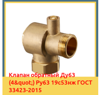 Клапан обратный Ду63 (4") Ру63 19с53нж ГОСТ 33423-2015 в Туркестане